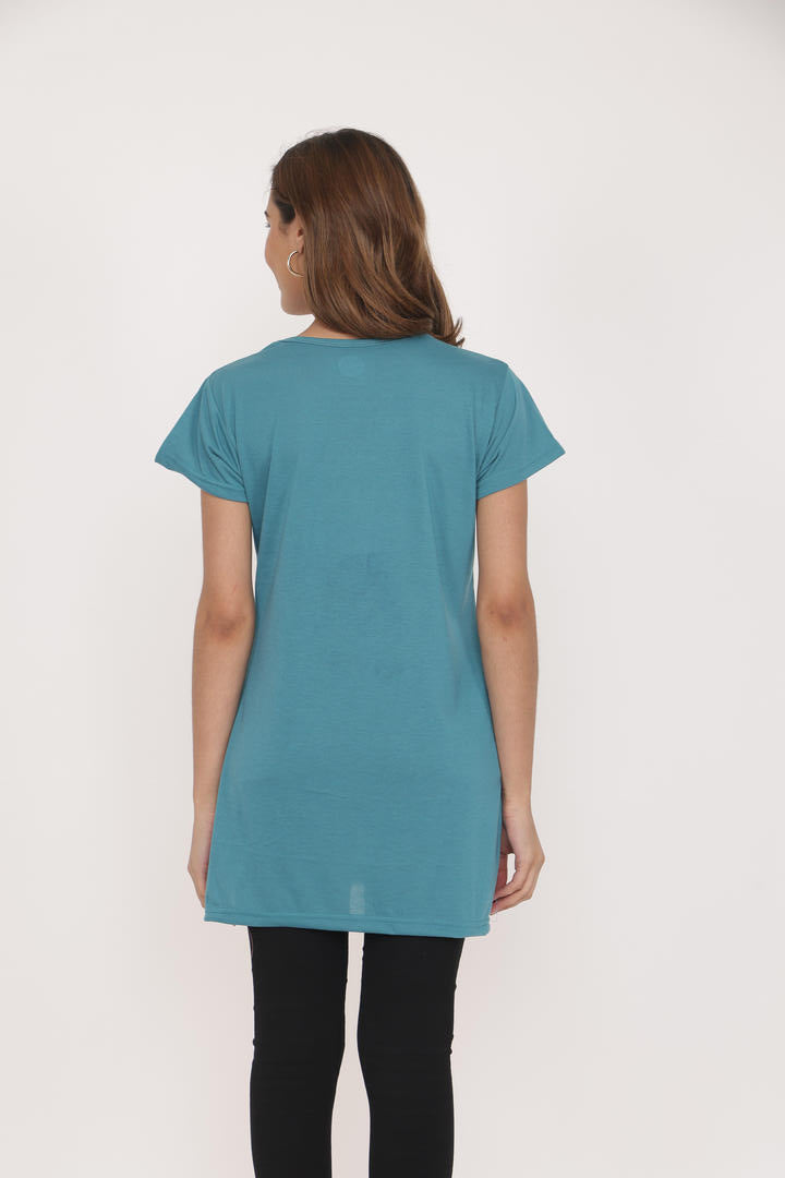 VR-006 D Firozi Cotton Stylish Tshirt Summer Wear TWENTY ME