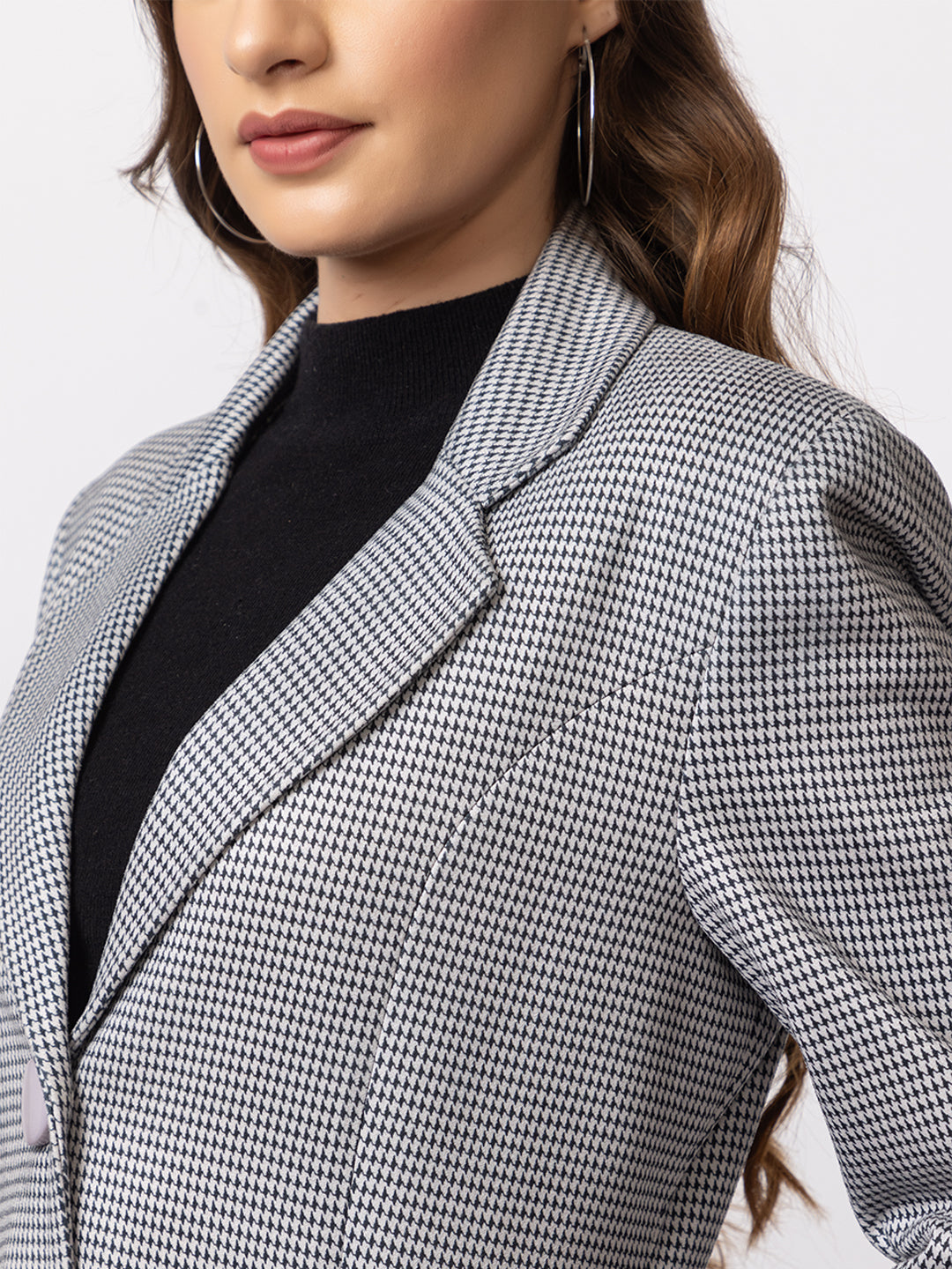 4350 L Grey Long Coat Winter Wear TWENTY ME