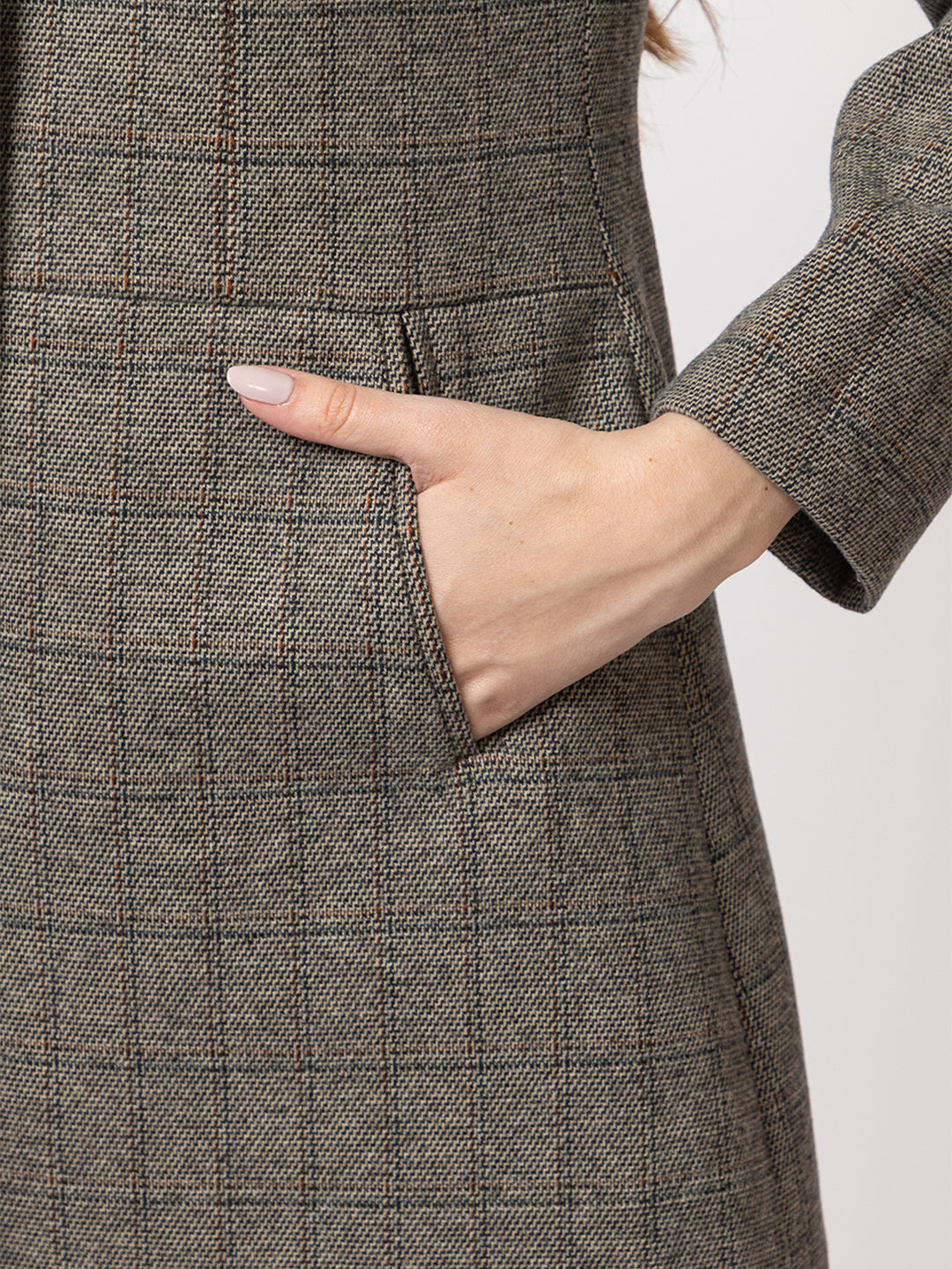 4132 Brown Wool Blend Blazer Winter wear TWENTY ME