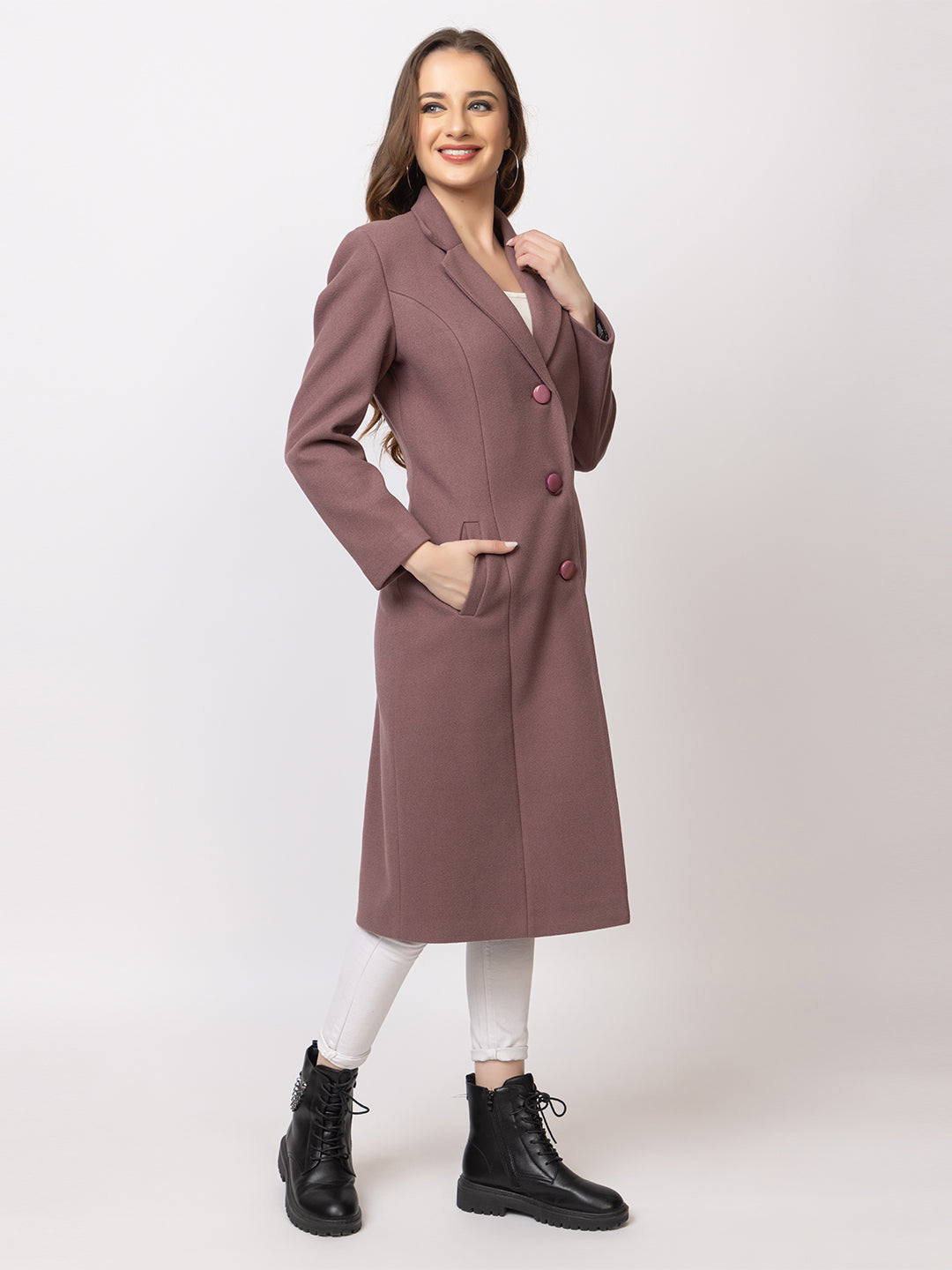4164 Move Velvet Long Coat Winter wear TWENTY ME