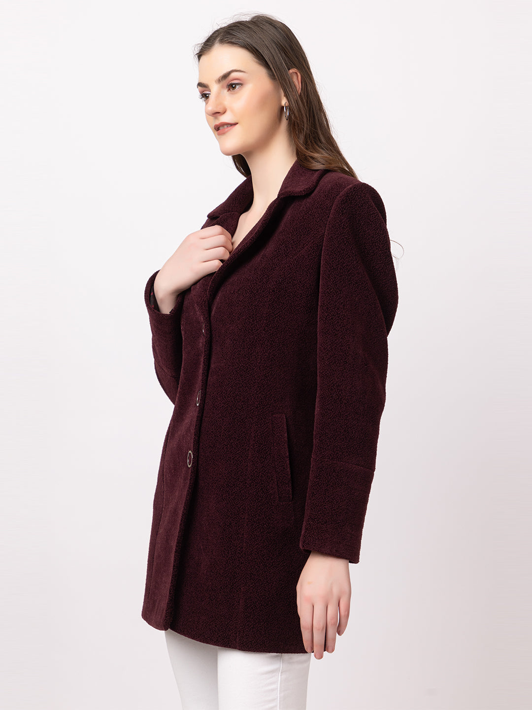 4311 D.Wine Blazer for Winter
