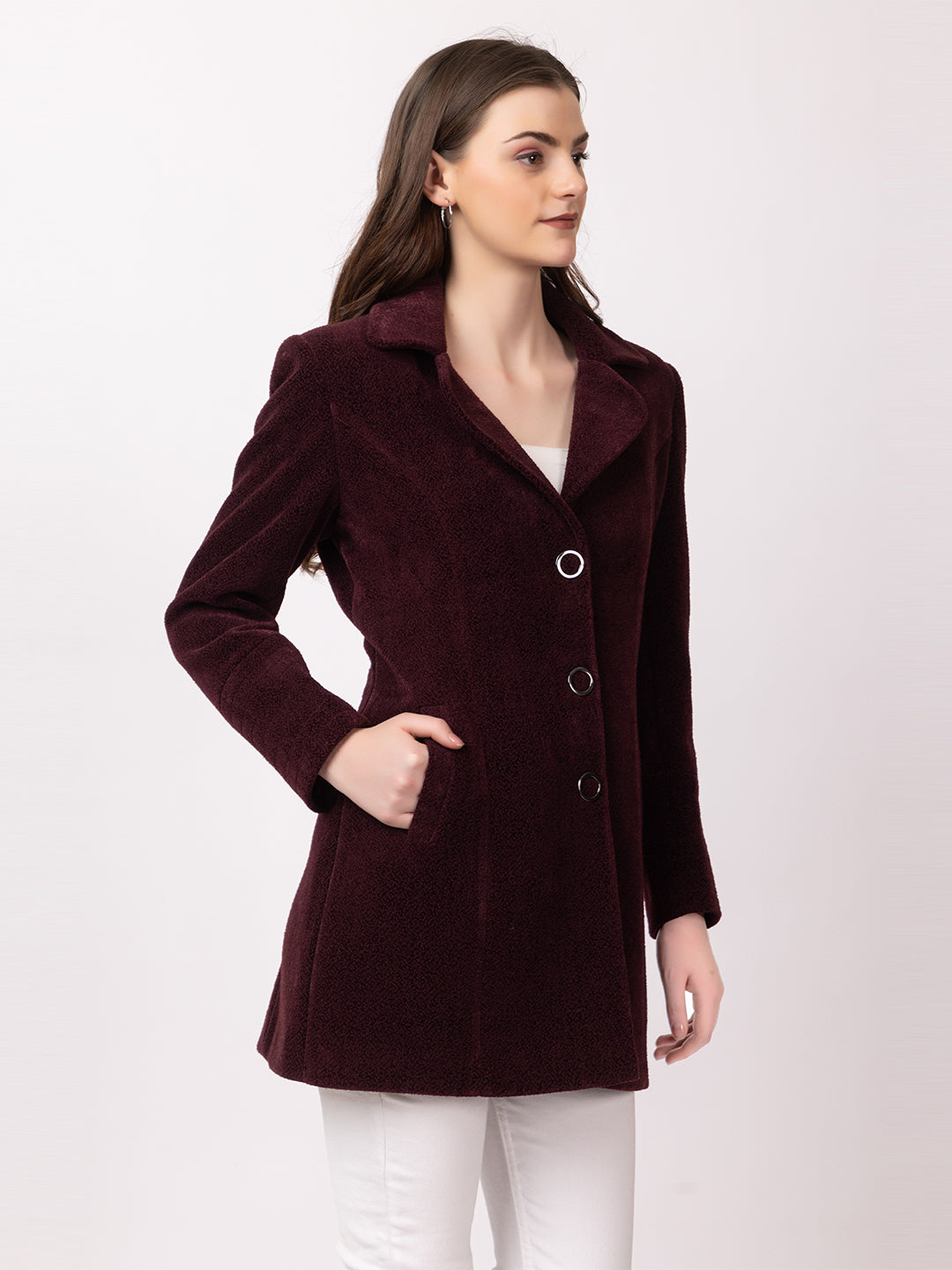 4311 D.Wine Blazer for Winter