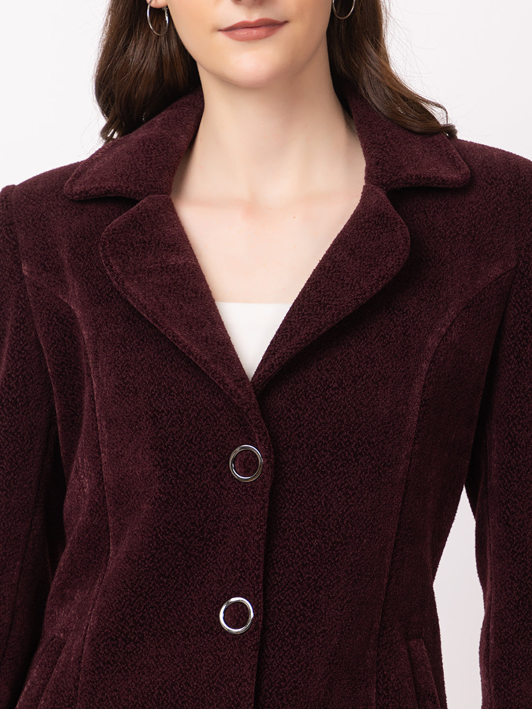 4311 D.Wine Blazer for Winter