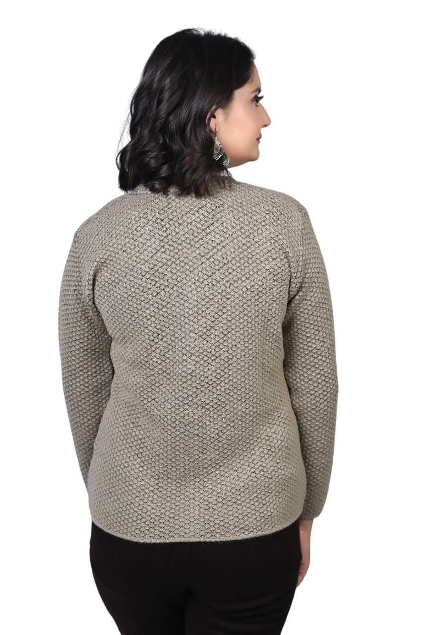 2286 Camel Cardigan Full Sleeve with Button-Closure TWENTY ME