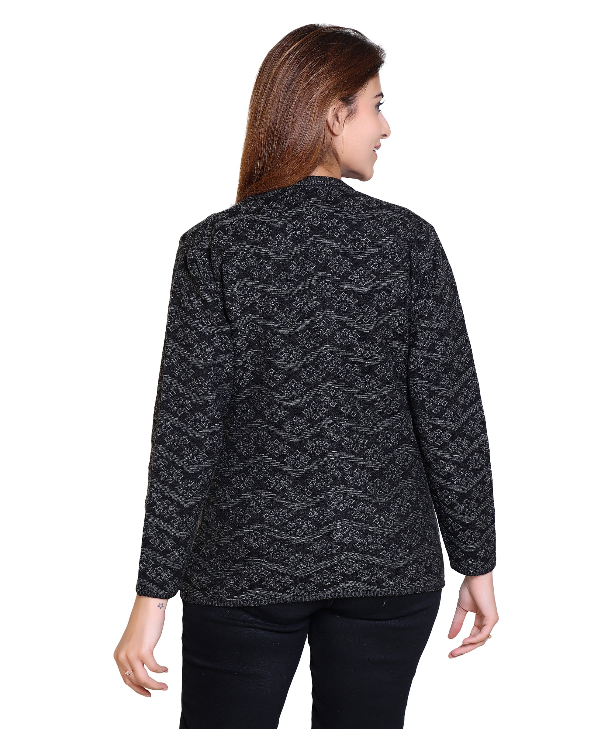 2382 Black Warm Up in Black-Toned Cardigans