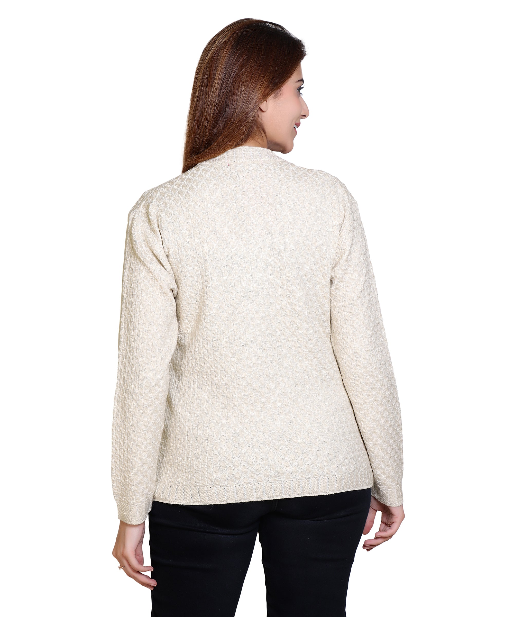 2403 White Warm Up in White-Toned Cardigans