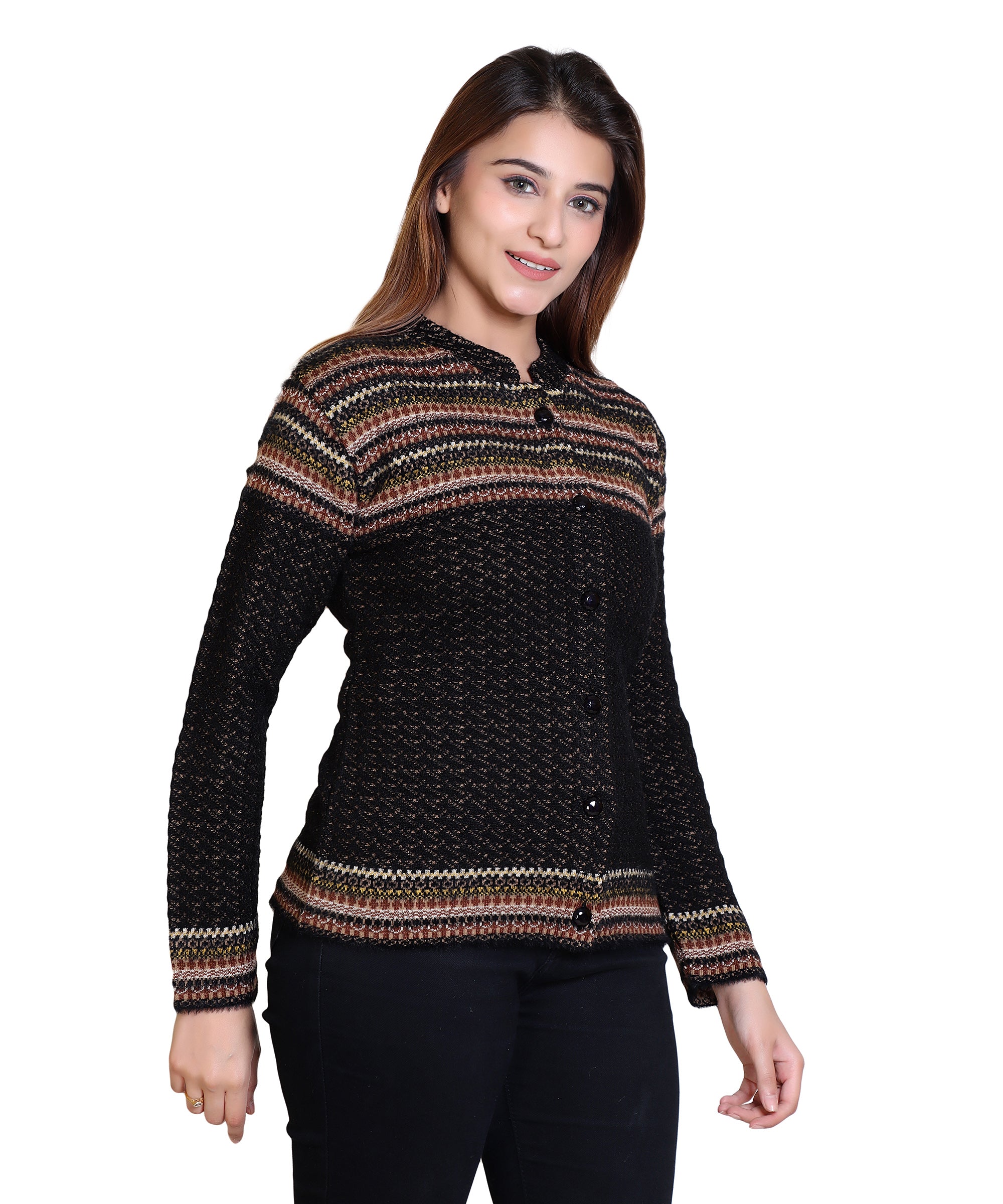2810 Black Warm Up in Black-Toned Cardigans