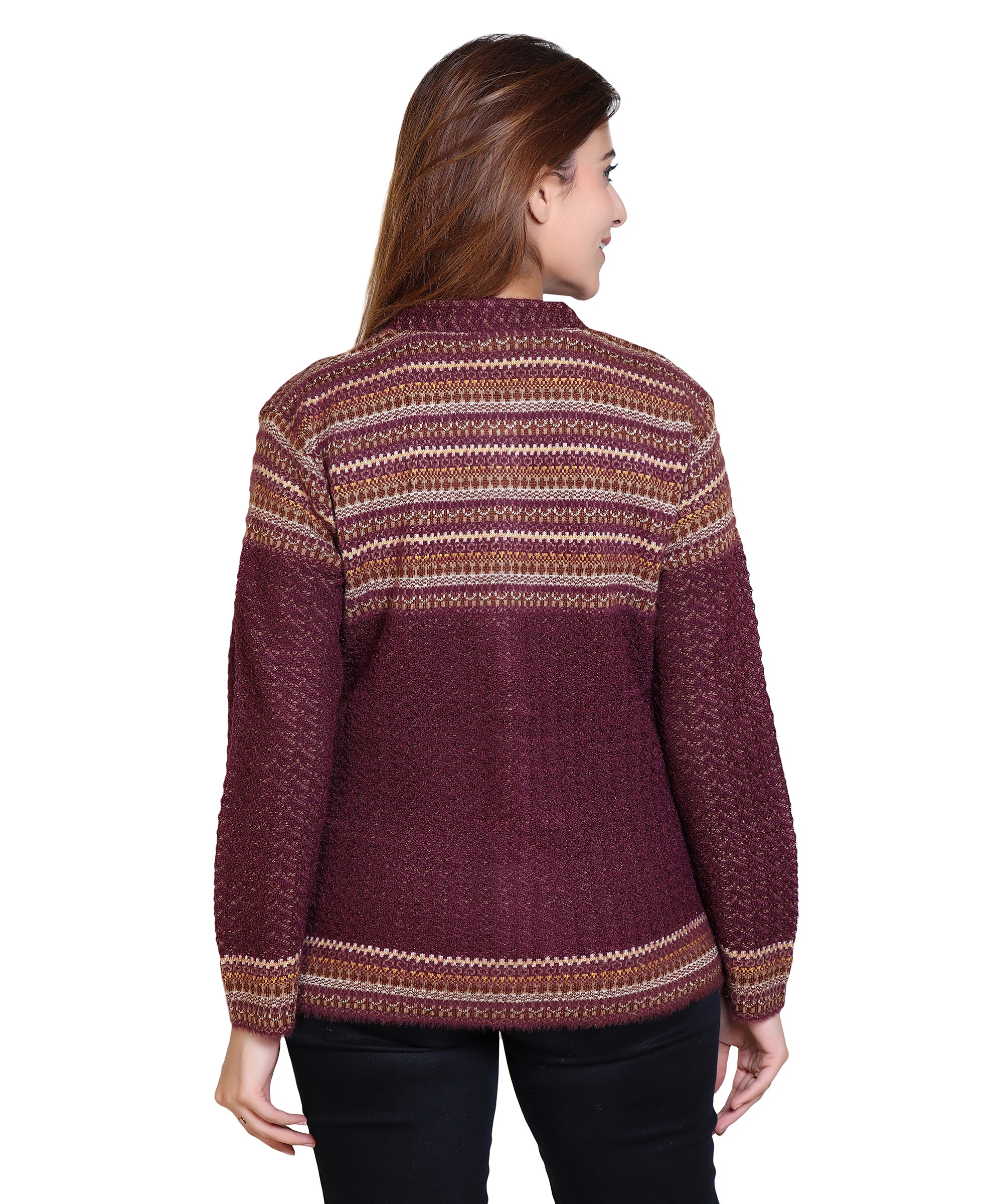 2810 Wine Warm Up in Wine-Toned Cardigans