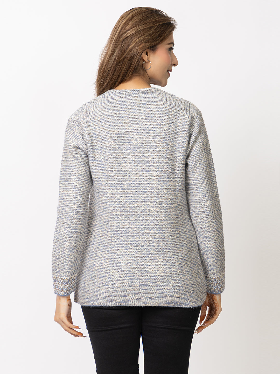2911 Grey Cardigan Acrylic Blend Button Closure Soft & Warm Winter Wear TWENTY ME