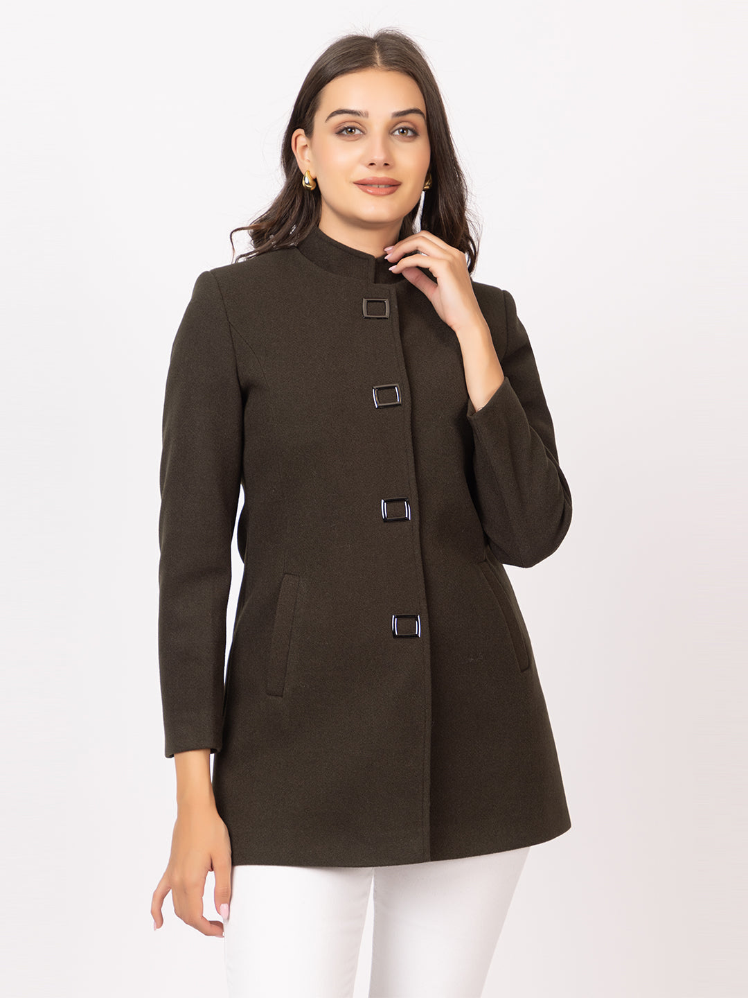 4124 Black TWENTY ME Coat for Winter