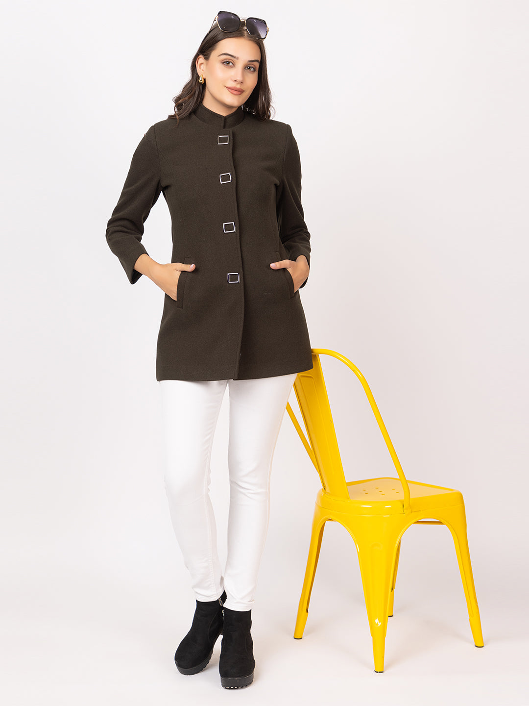 4124 Black TWENTY ME Coat for Winter