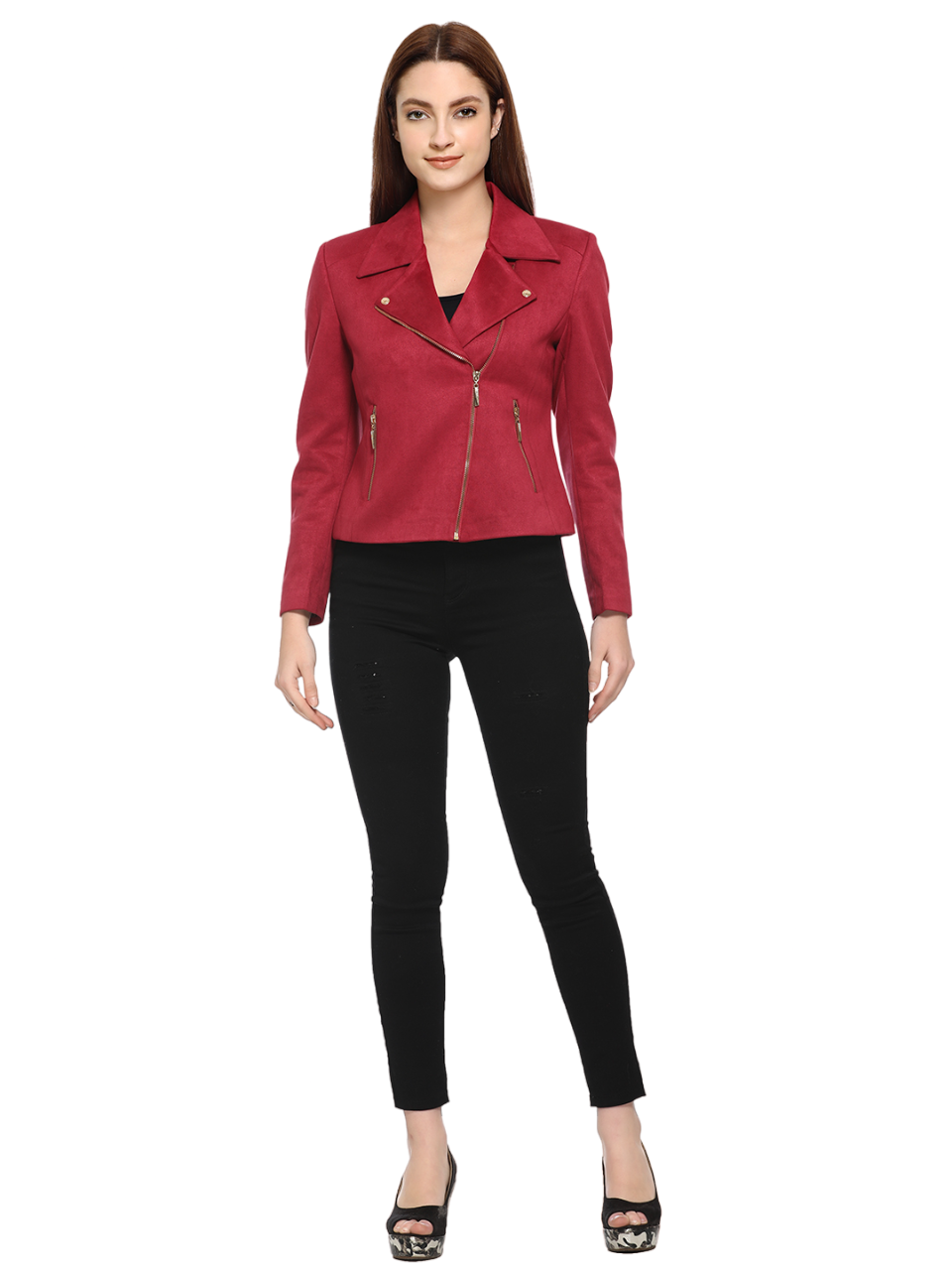 4153 Wine Casual Soft & Warm Full Sleeve Chennile Blazer Winter Wear TWENTY ME