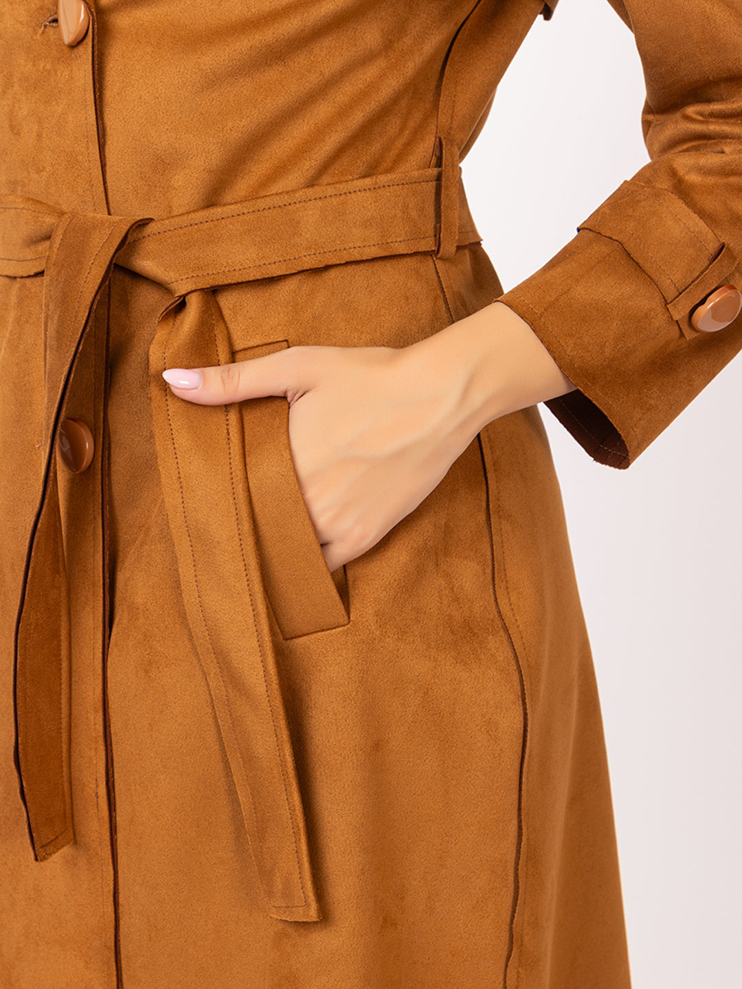 4189 Brown TWENTY ME Long Coat for Winter