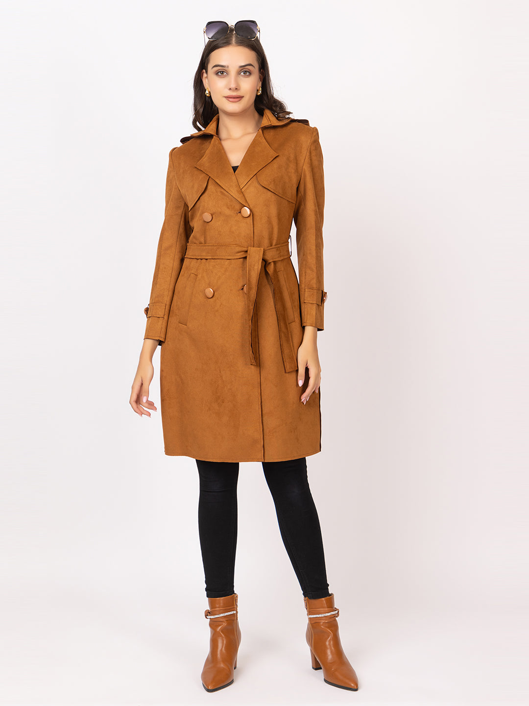 4189 Brown TWENTY ME Long Coat for Winter