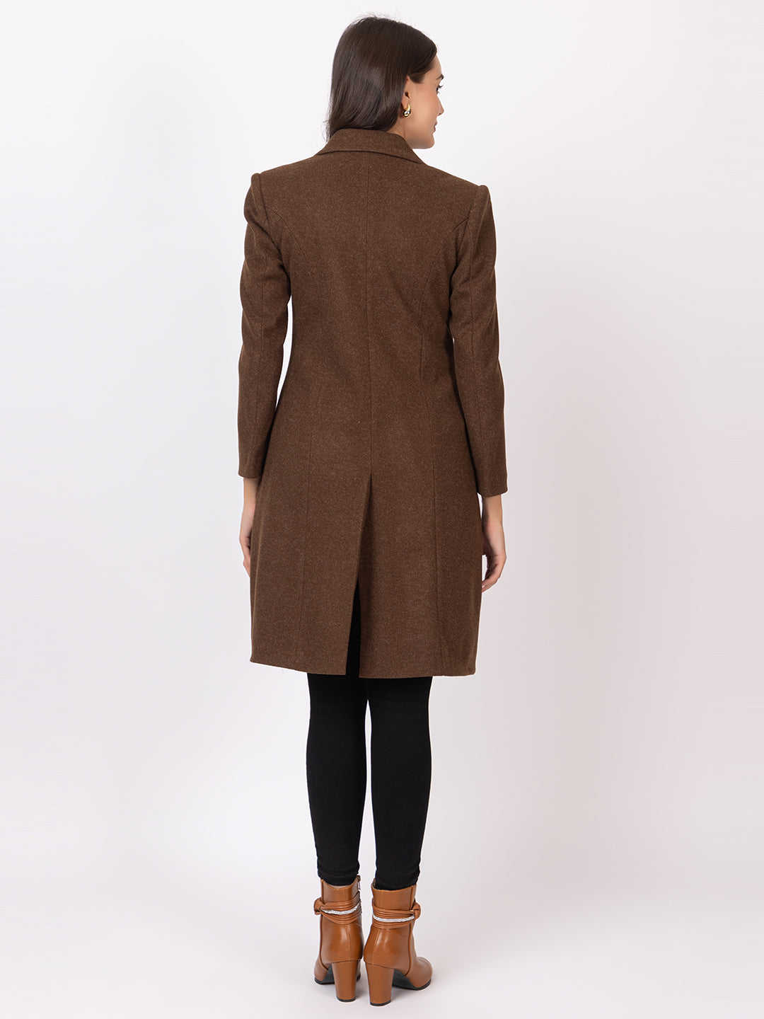 4208 Brown TWENTY ME Long Coat for Winter