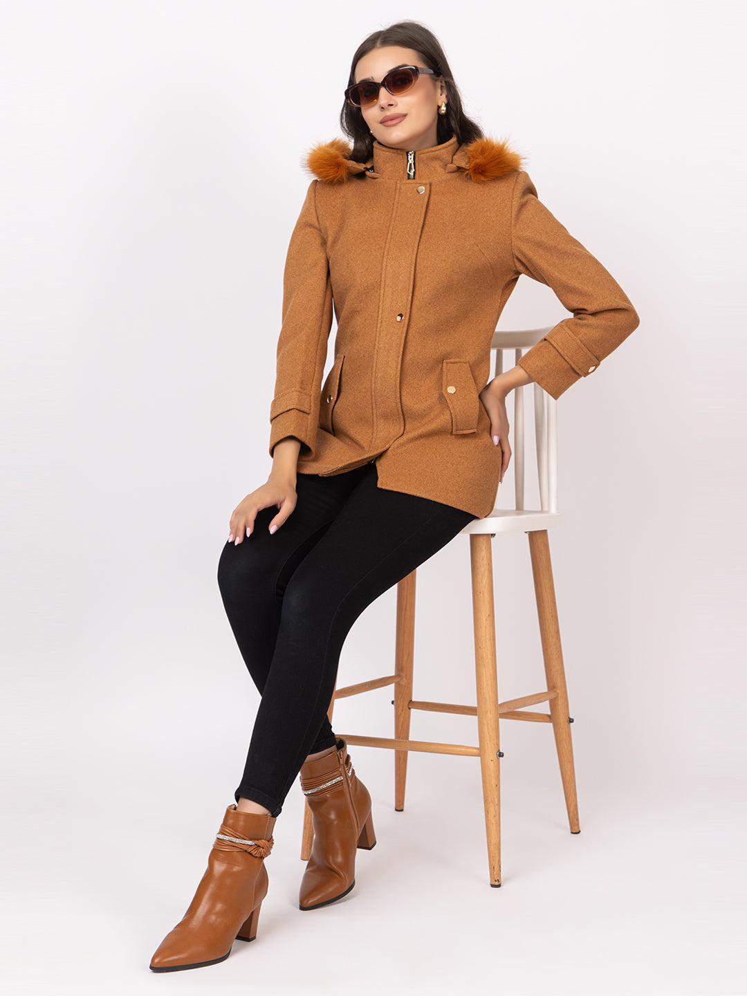 4313 Brown TWENTY ME Coat for Winter
