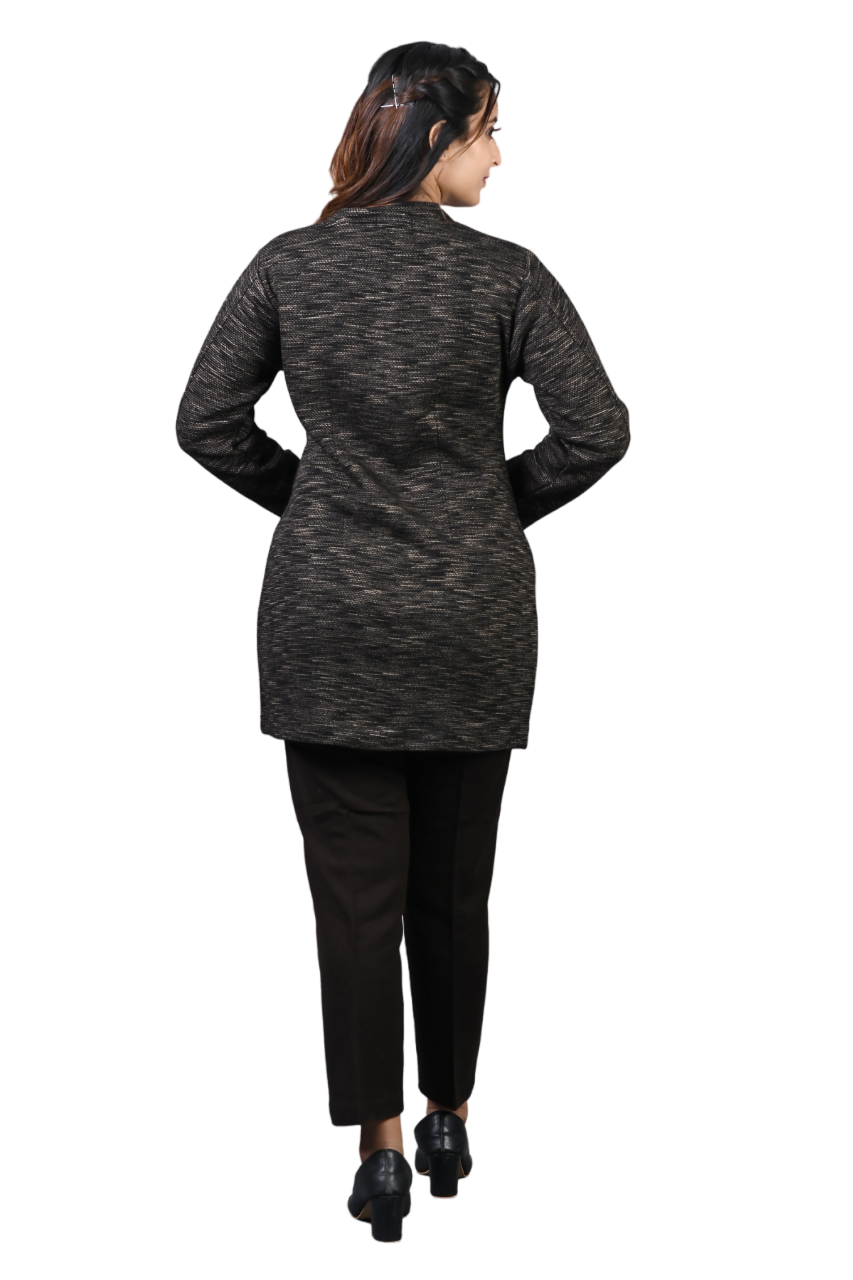 4372 Brown Long Cardigan winter wear TWENTY ME