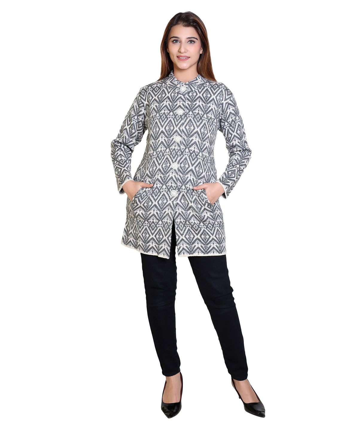 4653 Grey Warm Up in Grey-Toned Cardigans