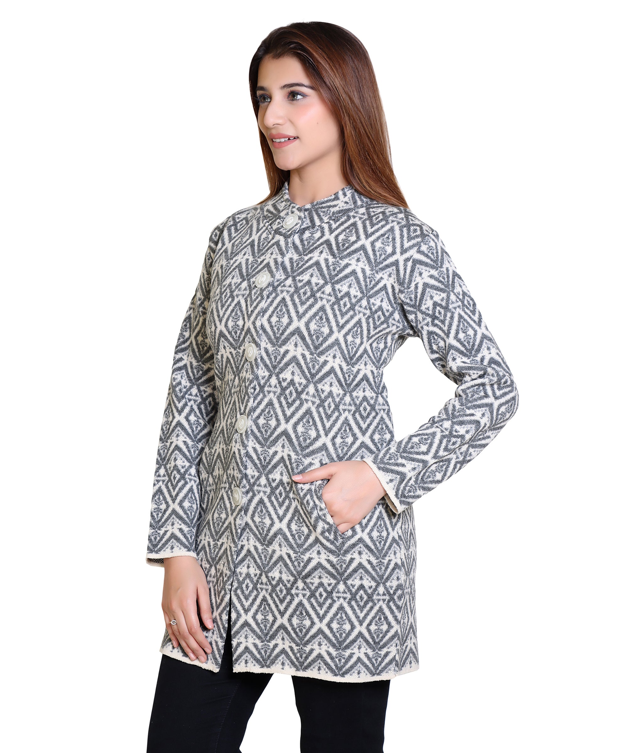 4653 Grey Warm Up in Grey-Toned Cardigans