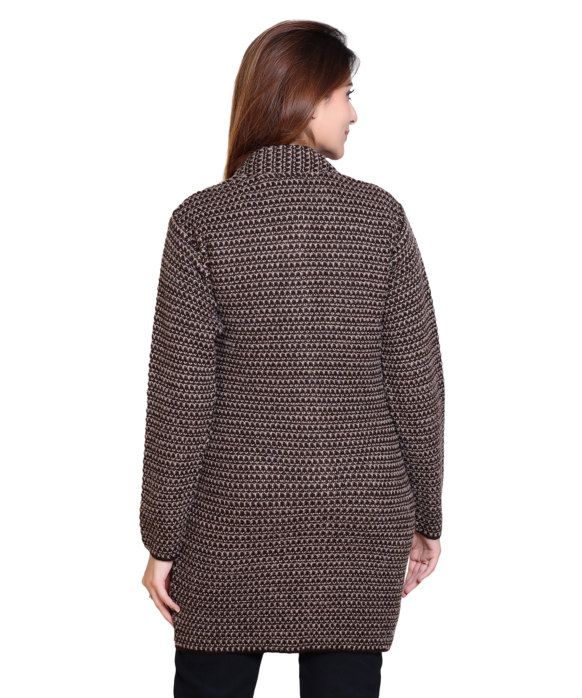 4690 Brown Warm Up in Brown-Toned Cardigans