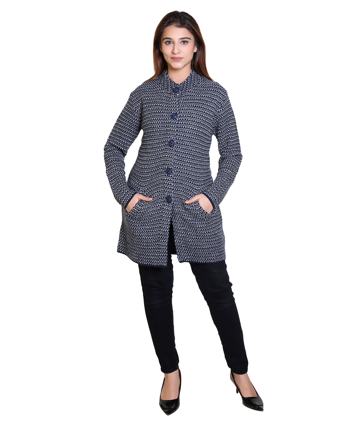 4654 Warm Up in Navy-Toned Cardigans