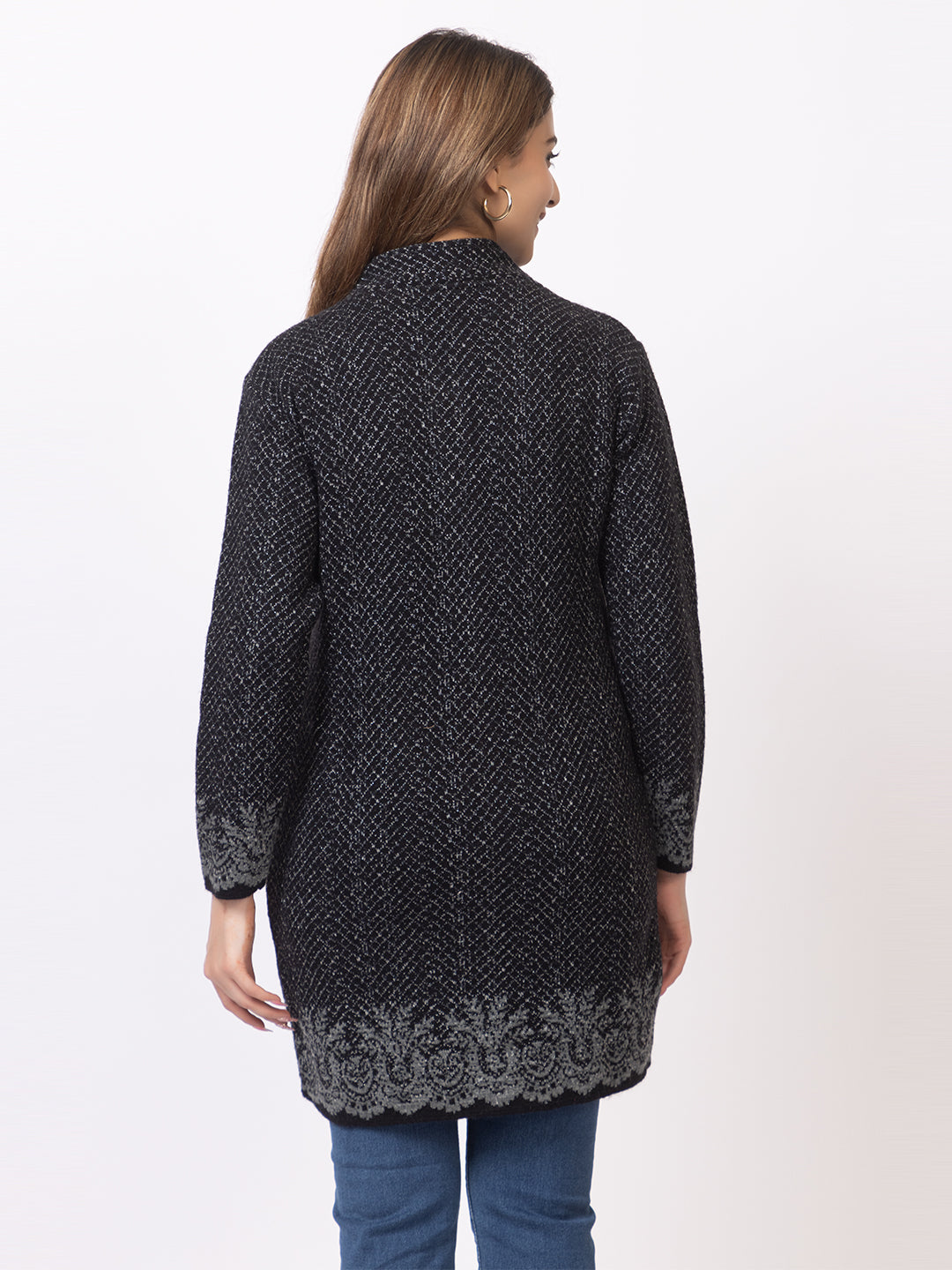 TWENTY ME Women's Open Front Longline Knit Cardigan Sweater Soft and Warm Cardigan with Side Pockets Casual & Lightweight Cover-Up (4694)