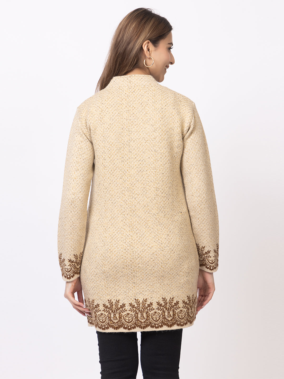 TWENTY ME Women's Open Front Longline Knit Cardigan Sweater Soft and Warm Cardigan with Side Pockets Casual & Lightweight Cover-Up (4694)
