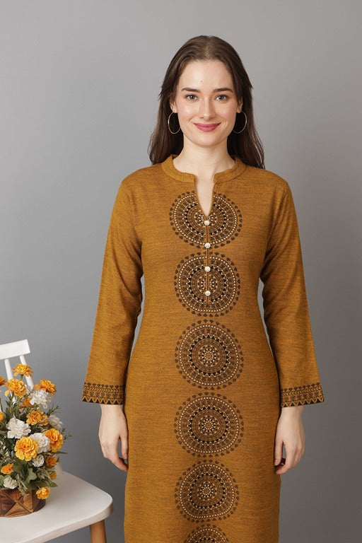 5038 Mustard Twenty Me Winter Casual Wear Women's Kurti