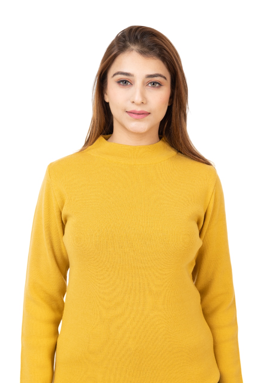 6040 Mustard Soft And Warm Skivvy Winter Wear TWENTY ME