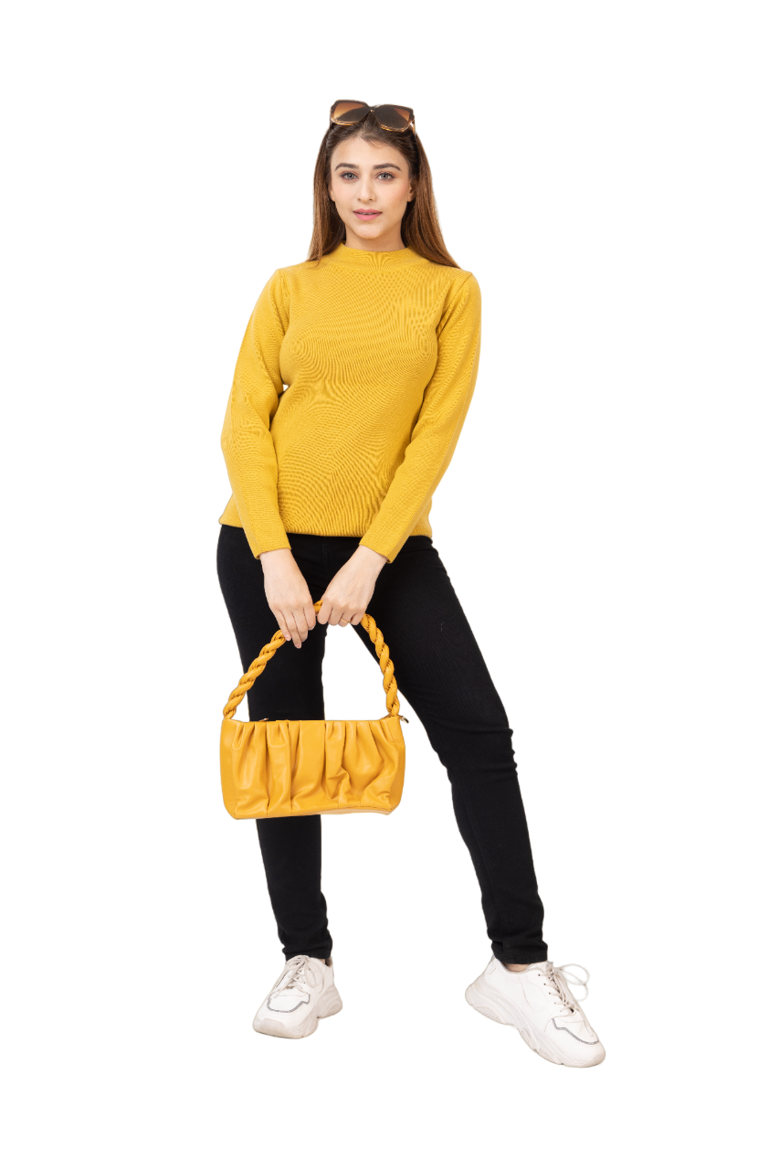 6040 Mustard Soft And Warm Skivvy Winter Wear TWENTY ME