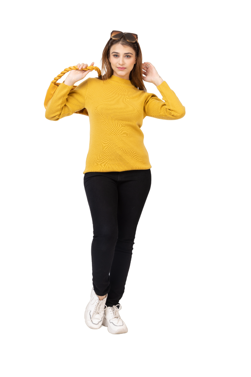 6040 Mustard Soft And Warm Skivvy Winter Wear TWENTY ME