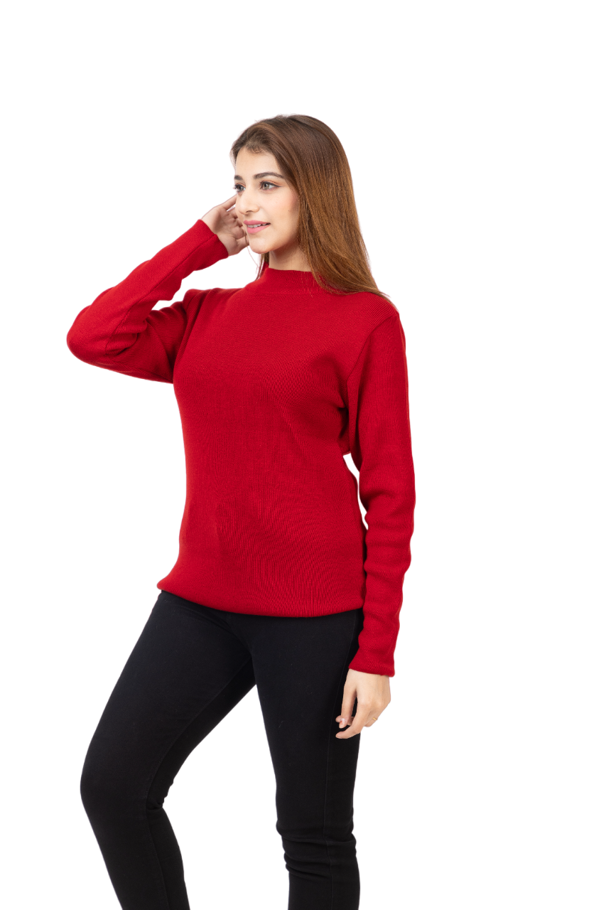 6040 Red Soft And Warm Skivvy Winter Wear TWENTY ME