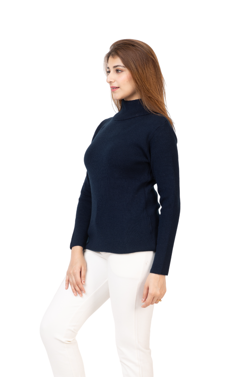6041 Navy Women's Long Sleeve Tops Navy