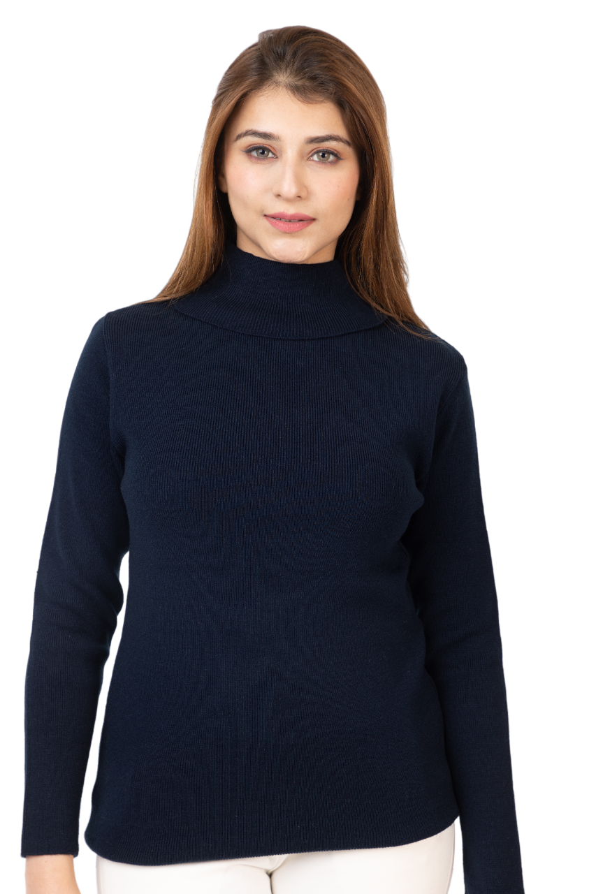 6041 Navy Women's Long Sleeve Tops Navy