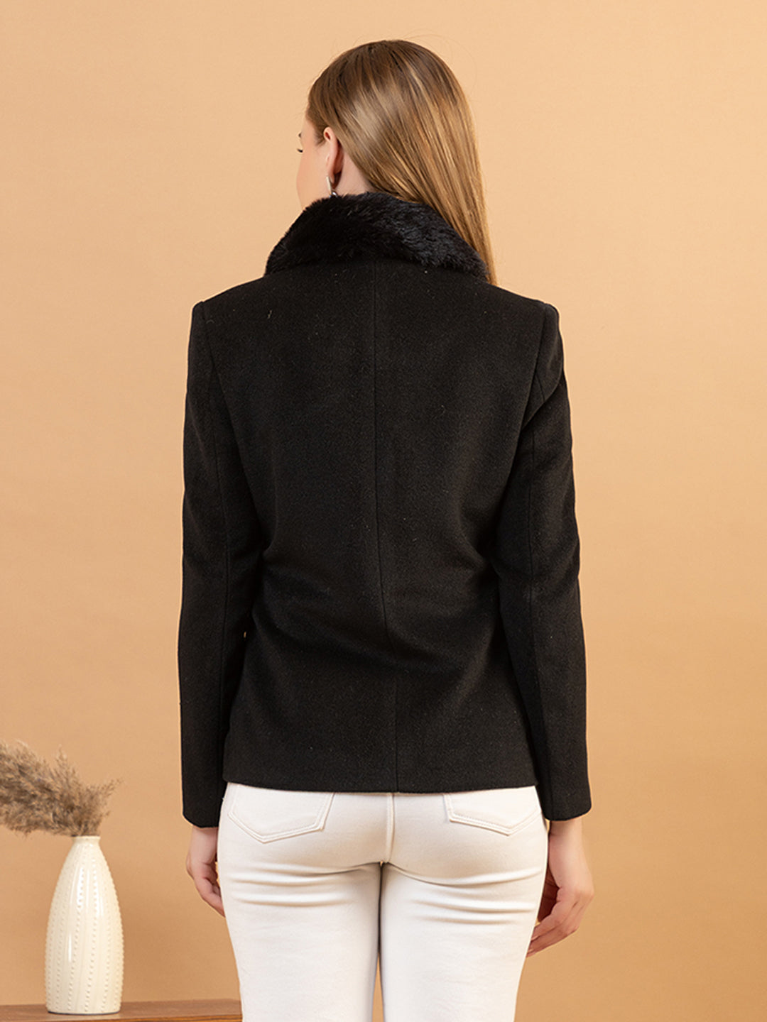 TWENTY ME Winter Wear Casual Wear Nylon Fur Soft & Warm Full Sleeve Solid Womens Jacket (4305)