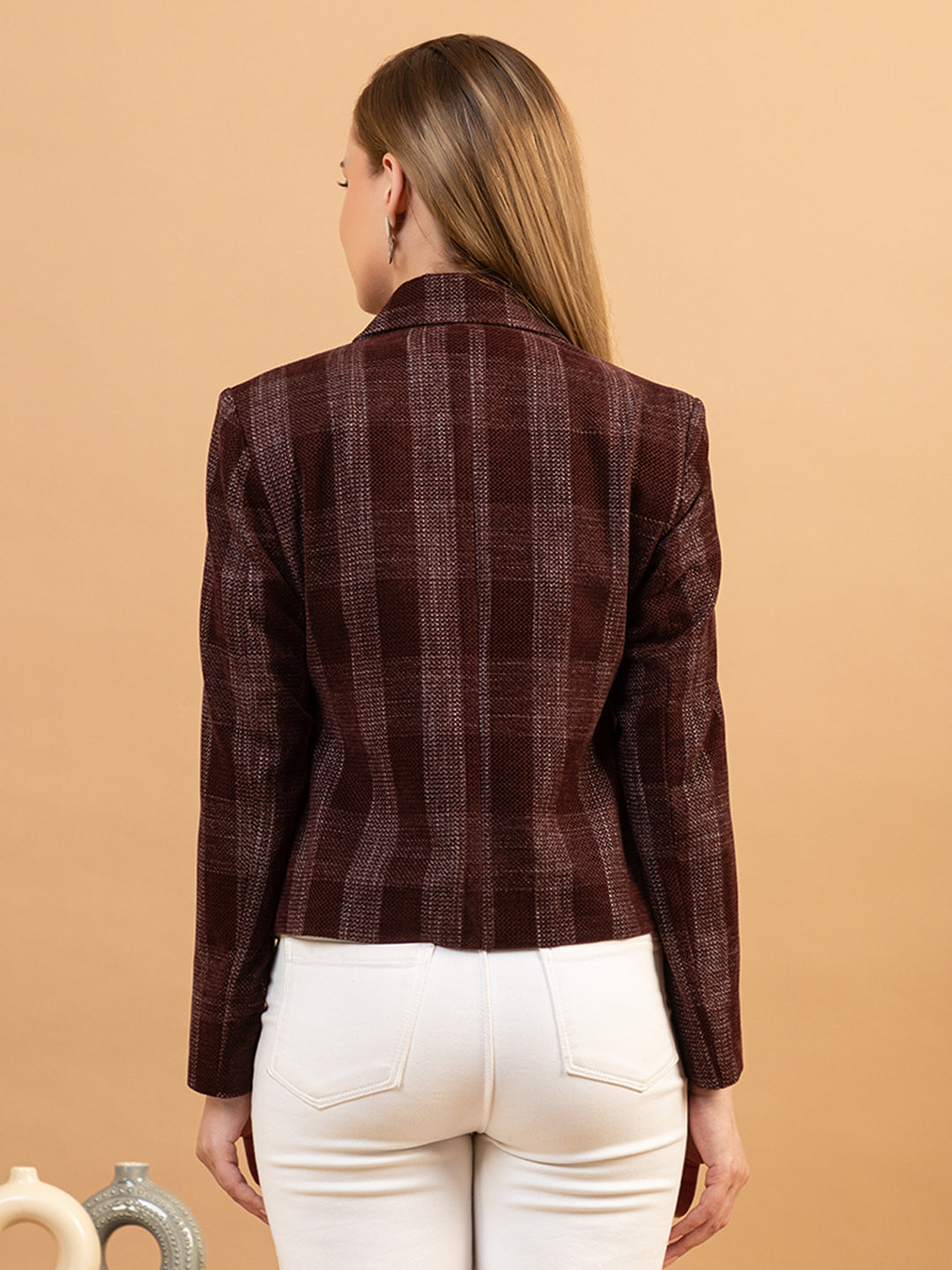 TWENTY ME Winter Wear Casual Wear Chenille Regular Fit with Side pockets Stylish Blazer for Women (4370)