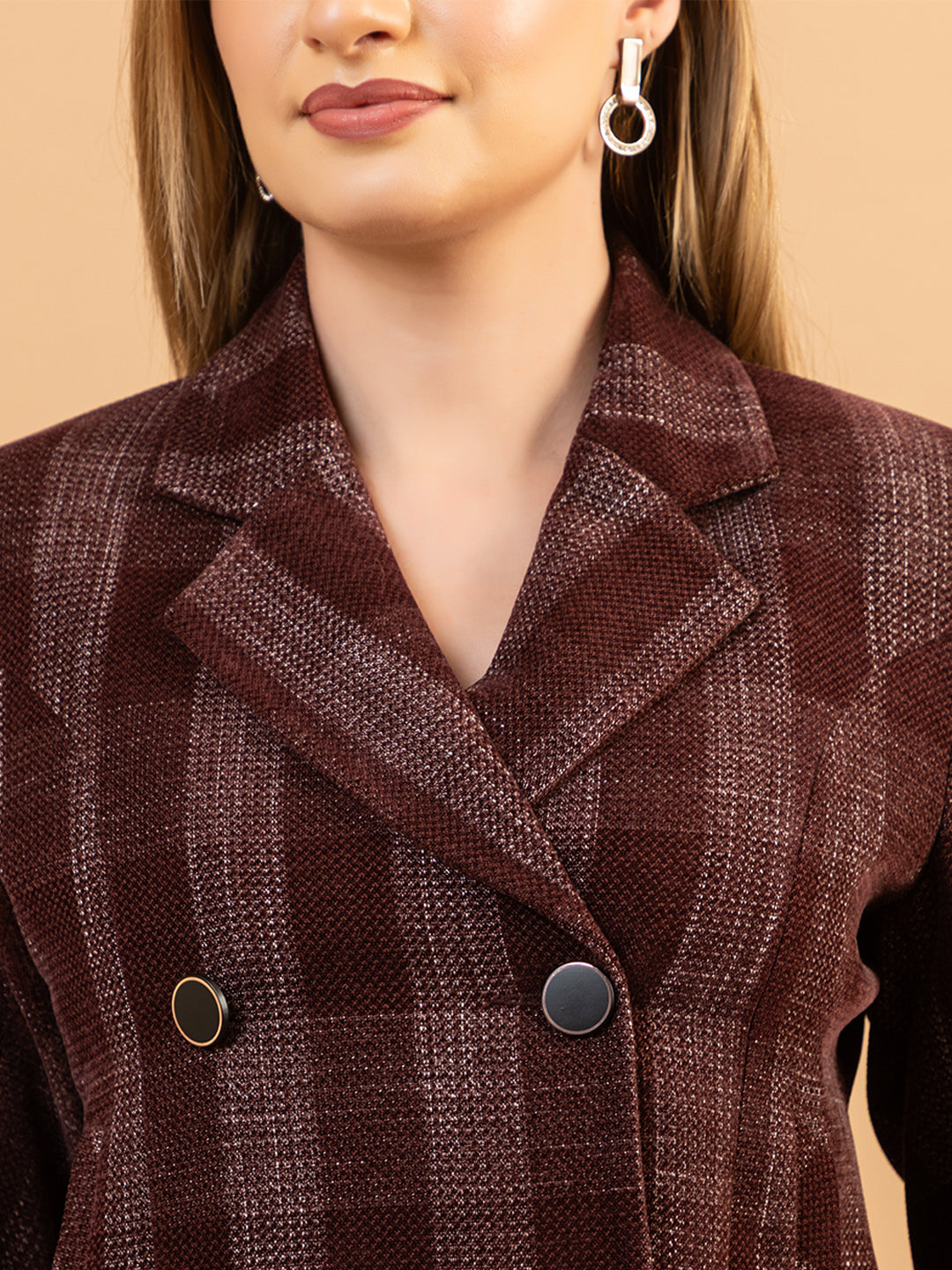 TWENTY ME Winter Wear Casual Wear Chenille Regular Fit with Side pockets Stylish Blazer for Women (4370)