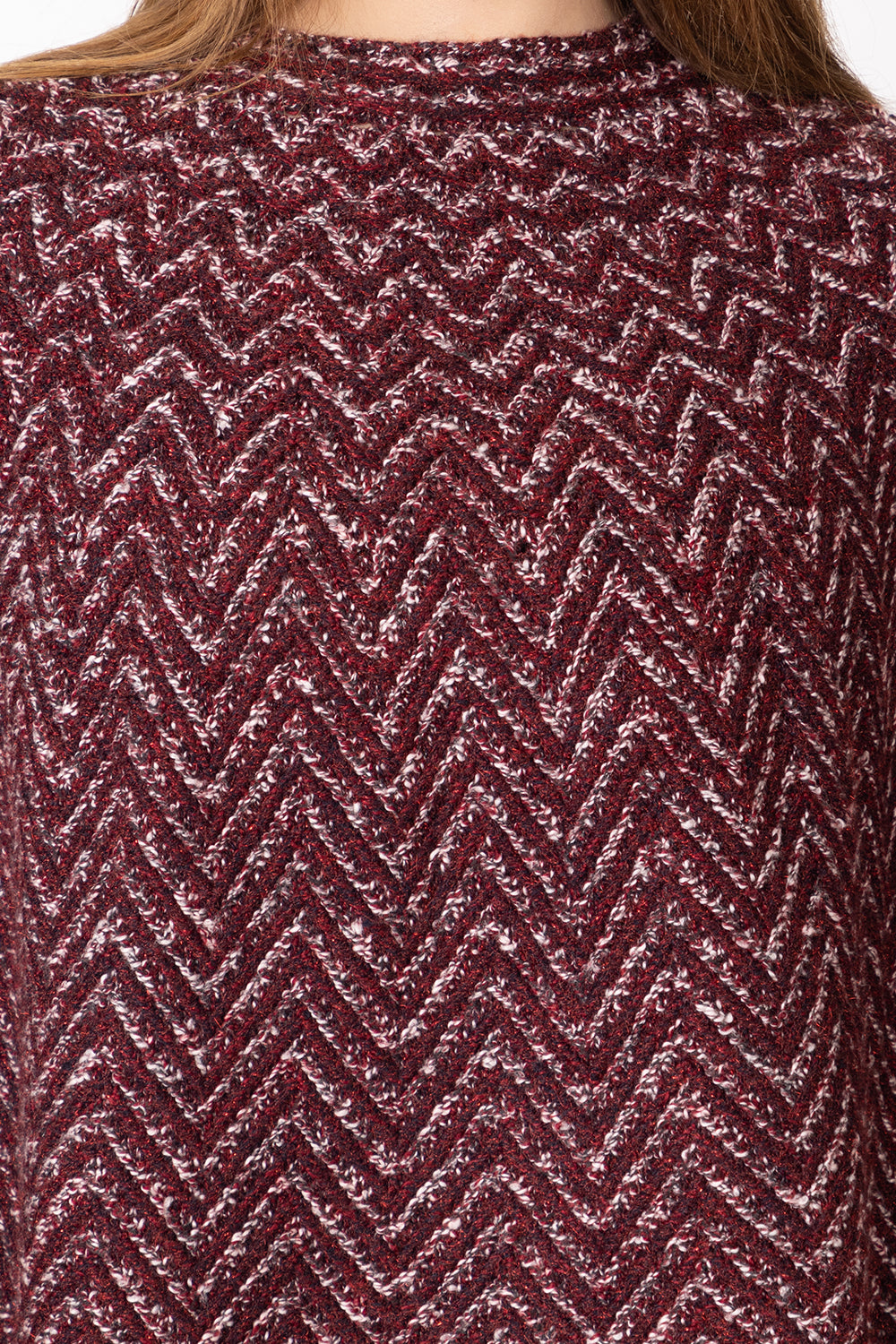 7077 Maroon Ponchu Winter Wear TWENTY ME