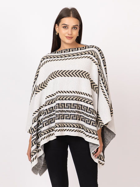 NOWOS/20AW/Poncho/セーター(厚手)/FREE/ウール/アイボリー/5202005524// 7134 White Twenty Me Winter Casual Wear Women's poncho