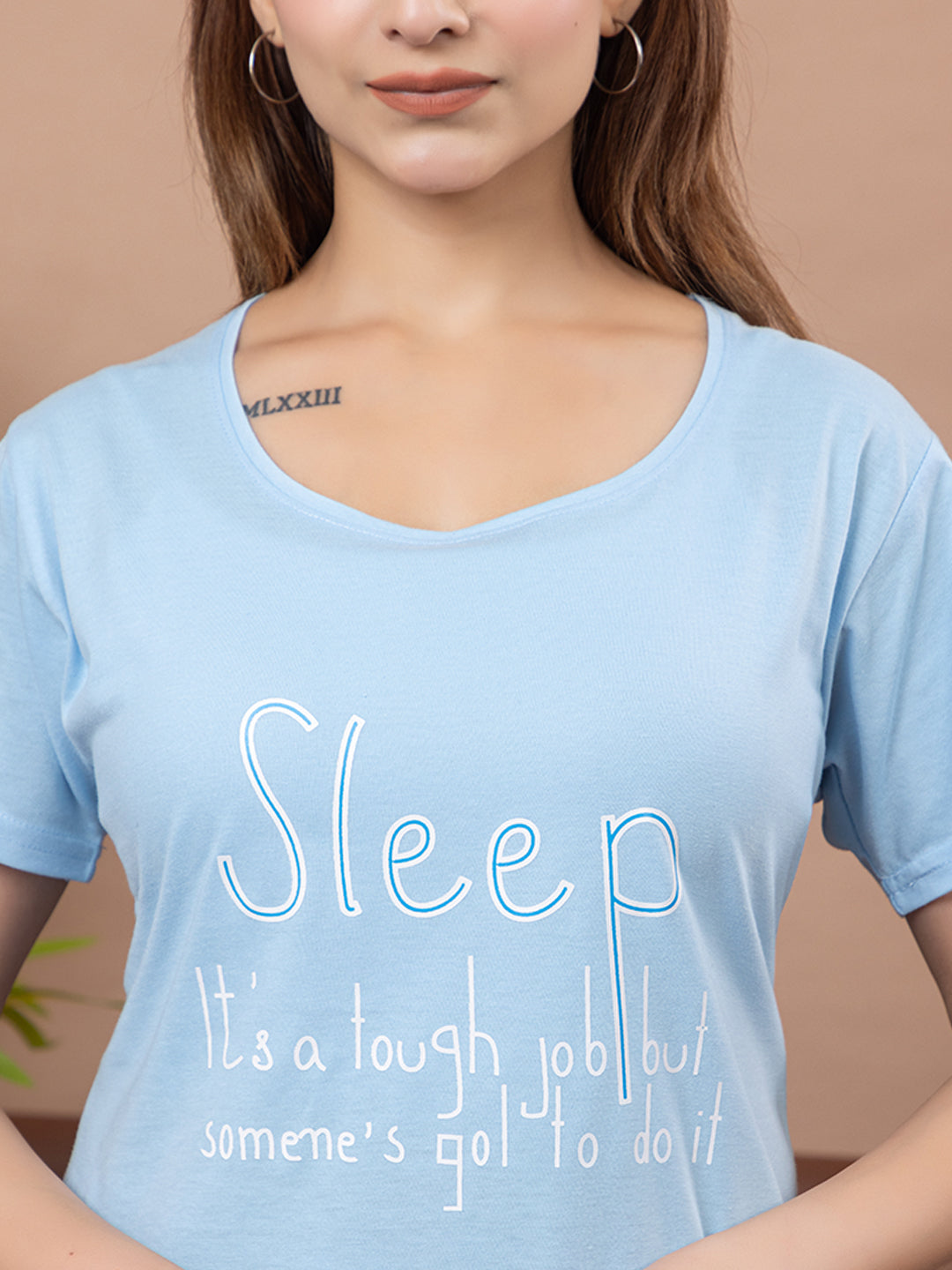 RG-105 SKY BLUE SUMMER NIGHT SUIT