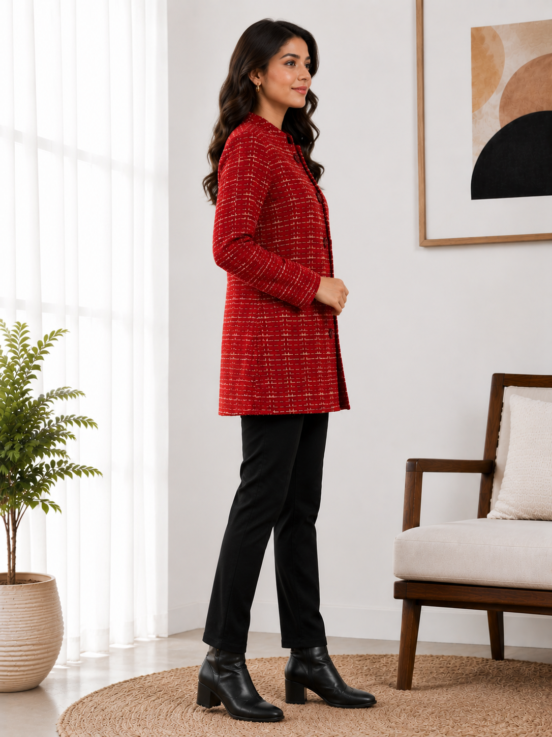 4764 Long Cardigan winter wear TWENTY ME