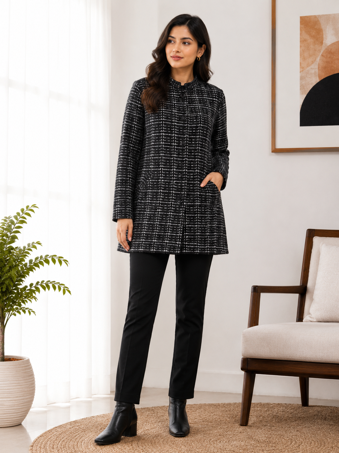 4764 Long Cardigan winter wear TWENTY ME