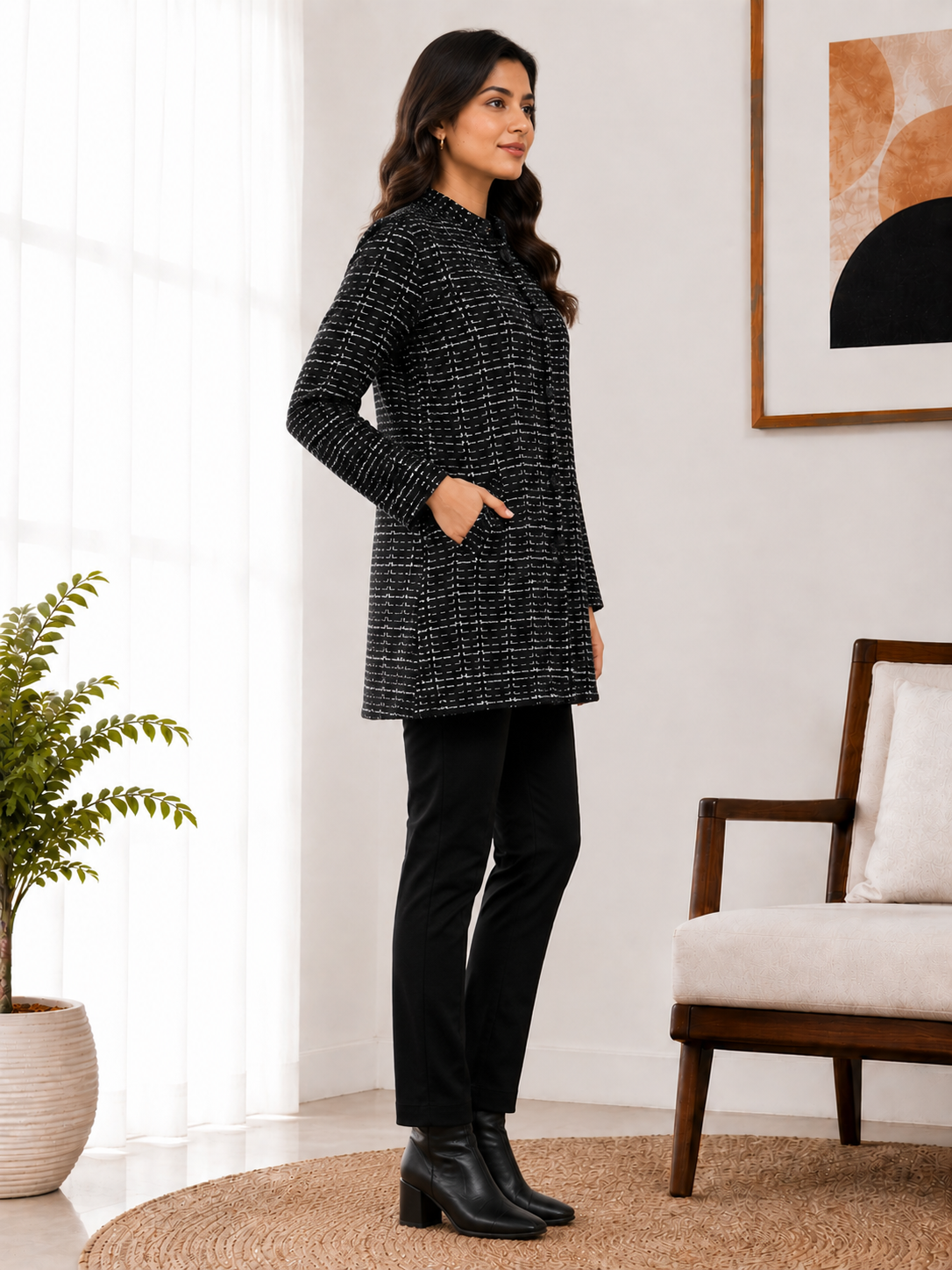 4764 Long Cardigan winter wear TWENTY ME