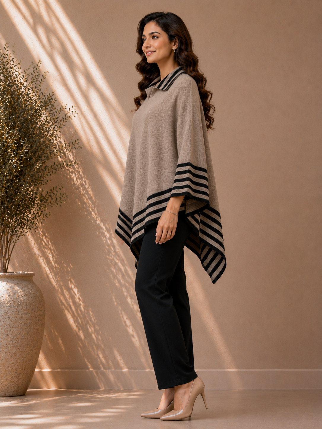 7214 CAMEL Ponchu Winter Wear TWENTY ME